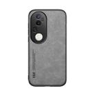 For vivo S20 Pro Skin Feel Magnetic Leather Back Phone Case(Light Grey) - 2
