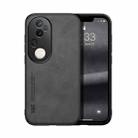 For vivo S20 Pro Skin Feel Magnetic Leather Back Phone Case(Dark Grey) - 1