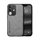 For vivo Y29 4G Skin Feel Magnetic Leather Back Phone Case(Light Grey) - 1