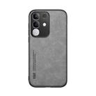 For vivo Y29 4G Skin Feel Magnetic Leather Back Phone Case(Light Grey) - 2