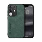 For vivo Y29 4G Skin Feel Magnetic Leather Back Phone Case(Green) - 1