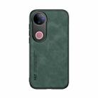 For vivo V50 Skin Feel Magnetic Leather Back Phone Case(Green) - 2