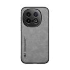 For vivo iQOO 13 Skin Feel Magnetic Leather Back Phone Case(Light Grey) - 2