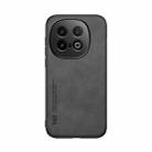 For vivo iQOO 13 Skin Feel Magnetic Leather Back Phone Case(Dark Grey) - 2