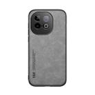 For vivo iQOO Z10 Turbo / Z10 Turbo Pro Skin Feel Magnetic Leather Back Phone Case(Light Grey) - 2