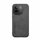 For vivo iQOO Z10 Turbo / Z10 Turbo Pro Skin Feel Magnetic Leather Back Phone Case(Dark Grey) - 2
