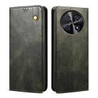 For Huawei nova 12i 4G Global Oil Wax Crazy Horse Texture Leather Phone Case(Green) - 1