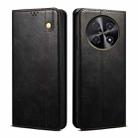 For Huawei Enjoy 70 Pro 5G Oil Wax Crazy Horse Texture Leather Phone Case(Black) - 1