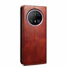 For Huawei Mate 70 Pro 5G / 70 Pro+ 5G Oil Wax Crazy Horse Texture Leather Phone Case(Brown) - 3