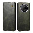 For Huawei Mate 70 5G Oil Wax Crazy Horse Texture Leather Phone Case(Green) - 1