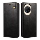 For Huawei nova 14 Oil Wax Crazy Horse Texture Leather Phone Case(Black) - 1