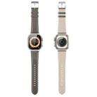 For Apple Watch 6 44mm DUX DUCIS YS Series Genuine Leather Watch Band(Grey) - 3