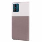 For Motorola Moto E13 Cute Pet Series Color Block Buckle Leather Phone Case(Pale Mauve) - 3