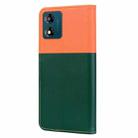 For Motorola Moto E13 Cute Pet Series Color Block Buckle Leather Phone Case(Dark Green) - 3