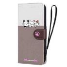 For Motorola Moto G13 Cute Pet Series Color Block Buckle Leather Phone Case(Pale Mauve) - 2