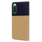 For Sony Xperia 10 IV Cute Pet Series Color Block Buckle Leather Phone Case(Khaki) - 3