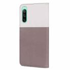 For Sony Xperia 10 IV Cute Pet Series Color Block Buckle Leather Phone Case(Pale Mauve) - 3