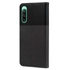 For Sony Xperia 10 IV Cute Pet Series Color Block Buckle Leather Phone Case(Dark Grey) - 3