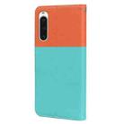 For Sony Xperia 10 V Cute Pet Series Color Block Buckle Leather Phone Case(Sky Blue) - 3