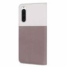 For Sony Xperia 10 V Cute Pet Series Color Block Buckle Leather Phone Case(Pale Mauve) - 3