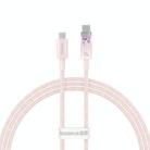 Baseus Explorer Series 100W USB-C / Type-C to USB-C / Type-C Smart Temperature Control Fast Charging Data Cable, Length:1m(Pink) - 1