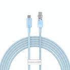 Baseus Explorer Series 100W USB-C / Type-C to USB-C / Type-C Smart Temperature Control Fast Charging Data Cable, Length:2m(Blue) - 1