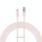 Baseus Explorer Series 100W USB-C / Type-C to USB-C / Type-C Smart Temperature Control Fast Charging Data Cable, Length:2m(Pink) - 1