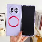 For Huawei Mate X3 Skin Feel PC MagSafe Phone Case(Sakura Purple) - 2