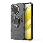 For Realme 11 5G Global Shockproof PC + TPU Holder Phone Case(Black) - 1