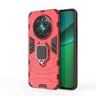 For Realme 12+ Shockproof PC + TPU Holder Phone Case(Red) - 1