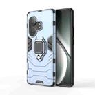 For Realme GT Neo6 SE Shockproof PC + TPU Holder Phone Case(Navy Blue) - 1