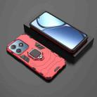 For Realme C63 Shockproof PC + TPU Holder Phone Case(Red) - 2