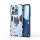 For Realme C63 Shockproof PC + TPU Holder Phone Case(Navy Blue) - 1