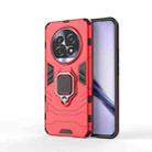 For Realme 13 Pro Shockproof PC + TPU Holder Phone Case(Red) - 1