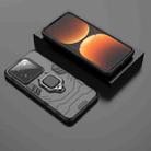 For Realme GT 7 Pro 5G Shockproof PC + TPU Holder Phone Case(Black) - 2