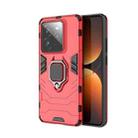 For Realme GT 7 Pro 5G Shockproof PC + TPU Holder Phone Case(Red) - 1