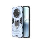 For Realme 14 Pro+ 5G Shockproof PC + TPU Holder Phone Case(Navy Blue) - 1