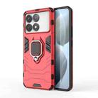 For Xiaomi Redmi K70 Shockproof PC + TPU Holder Phone Case(Red) - 1