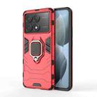 For Xiaomi Redmi K70E Shockproof PC + TPU Holder Phone Case(Red) - 1