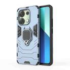 For Xiaomi Redmi Note 13 4G Shockproof PC + TPU Holder Phone Case(Navy Blue) - 1