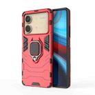 For Xiaomi Redmi Note 13R Pro 5G Shockproof PC + TPU Holder Phone Case(Red) - 1