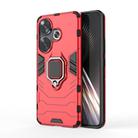 For Xiaomi Poco F6 Shockproof PC + TPU Holder Phone Case(Red) - 1