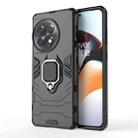 For OnePlus Ace 2 Pro Shockproof PC + TPU Holder Phone Case(Black) - 1