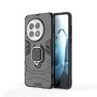 For OnePlus 13 5G Shockproof PC + TPU Holder Phone Case(Black) - 1