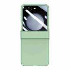For Samsung Galaxy Z Flip5 Three-stage Integrated PC Skin Feel Shockproof Phone Case(Mint Green) - 1