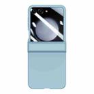 For Samsung Galaxy Z Flip5 Three-stage Integrated PC Skin Feel Shockproof Phone Case(Sky Blue) - 1