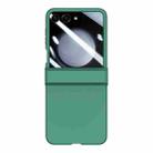 For Samsung Galaxy Z Flip5 Three-stage Integrated PC Skin Feel Shockproof Phone Case(Green) - 1