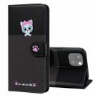 For iPhone 13 mini Cute Pet Series Color Block Buckle Leather Phone Case(Dark Grey) - 1