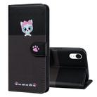 For iPhone XR Cute Pet Series Color Block Buckle Leather Phone Case(Dark Grey) - 1