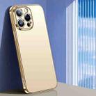 For iPhone 15 Pro SULADA Electroplating Frosted TPU Phone Case(Gold) - 1